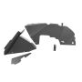 Rugged Ridge Inner Fender Liners Frnt Aluminum Black 18-20 Jeep Wrangler JL