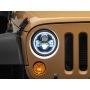 Raxiom J173078 07-18 Jeep Wrangler JK Axial 7-In LED Headlights w/ DRL Turn Signals- Blk Housing (Clear)