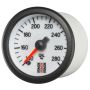 AutoMeter ST3360 Stack 52mm 140-280 Deg F 1/8in NPTF Male Pro Stepper Motor Oil Temp Gauge - White