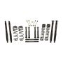 Skyjacker TJ403BPBLTX 03-06 Jeep TJ 4in D-Rate Long Travel Kit w/ Adj. FR/RR Lower Flex Links/Black Max Shocks