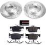 PowerStop K7871 Z23 Daily Driver Carbon-Fiber Ceramic Brake Pad and Drilled & Slotted Rotor Kit