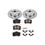 PowerStop KOE941 OE Stock Replacement Low-Dust Ceramic Brake Pad and Rotor Kit