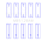 King Engine Bearings MB5128AM King Isuzu 4XE1/4XF1/4XC1T (Size STD) Main Bearing Set
