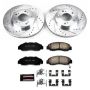 PowerStop K704 Z23 Daily Driver Carbon-Fiber Ceramic Brake Pad and Drilled & Slotted Rotor Kit