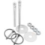 ALLSTAR PERFORMANCE ALL18480 Alum Hood Pin Kit 3/8in Silver