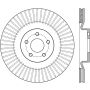 StopTech Sport Slotted 16-18 Ford Focus RS Front Right CRYO Rotor