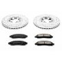 PowerStop K2066 Z23 Daily Driver Carbon-Fiber Ceramic Brake Pad and Drilled & Slotted Rotor Kit