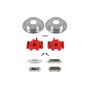 PowerStop KC3033-26 Z26 Street Performance Ceramic Brake Pad, Drilled Slotted Rotor, and Caliper Kit