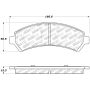 Stoptech 309.07260 Sport Brake Pads w/Shims and Hardware - Rear