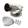 QTP 10350 3.5in Weld-On QTEC Exhaust Cutout Y-Pipe