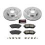 PowerStop K6968 Z23 Daily Driver Carbon-Fiber Ceramic Brake Pad and Drilled & Slotted Rotor Kit