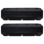 Dart 68000044 BBC Fabricated Aluminum Valve Cover Set w/ No Logo Black Anodized
