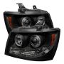 SPYDER 5078346 Projector Headlights - LED Halo - Black Smoke