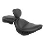 Mustang Motorcycle 79381 Mustang 03-17 Victory Vegas/ Kingpin, 05-07 8-Ball Touring 2PC Seat w/ Driver Backrest - Black