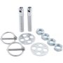 ALLSTAR PERFORMANCE ALL18476 LW Alum Hood Pin Kit 1/2in Silver