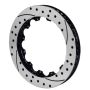 Wilwood 160-14636-BK Rotor GT Curved Vane Rotor Spec-37 Iron 72 CV 12 x 8.75 Left Hand Side