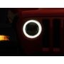 Raxiom 18-22 Jeep Wrangler JL/JT Axial Series LED Headlights- Black Housing (Clear Lens)