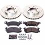PowerStop K4537 Z23 Daily Driver Carbon-Fiber Ceramic Brake Pad and Drilled & Slotted Rotor Kit