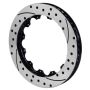 Wilwood 160-8400-BK Rotor-SV-SRP 72 Iron-RH-BLK-Drill 14.00 x 1.10 - 12 on 8.75in