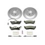 PowerStop ESK866 Genuine Geomet Coated Rotors, ECE-R90 Brake Pads + Hardware Kit