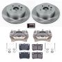 PowerStop KCOE2977 OE Stock Replacement Low-Dust Ceramic Brake Pad, Rotor and Caliper Kit