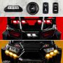 XKGLOW XK-DT-STA XK Glow ATV UTV Standard DOT Street Legal Conversion Signal/Horn Kit - 2 White 2 Red 2 Amber Pods