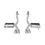 CORSA Performance 14132 Corsa 1997-2004 Chevrolet Corvette C5 Z06 5.7L V8 Polished Xtreme Axle-Back Exhaust