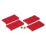 Prothane 7-1707 67-69 GM F-Body Upper/Lower Spring Pad (Mono) - Red