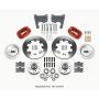 Wilwood 140-15197-R Forged Dynalite Front Kit 12.19in Red 65-72 CDP C Body -Drum