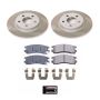 PowerStop SC1566 Semi-Coated Rotor and Low-Dust Ceramic Brake Pad Kit