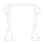 Cometic Gasket C5626-032 Cometic Chrysler LA .032in AFM Timing Cover Gasket