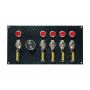 MOROSO MOR74139 Fiber Design Switch Panel - Black/Black