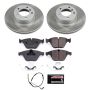 PowerStop SC4677 Semi-Coated Rotor and Low-Dust Ceramic Brake Pad Kit
