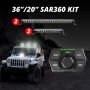 XKGLOW XK-SAR360-2211 XK Glow SAR360 Light Bar Kit Emergency Search and Rescue Light System (2)36In (2)20In