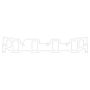 Cometic Gasket C5137-060 Cometic Ford FE V8 .060in Fiber Intake Mani Gskt Set-1.408in x 2.345in Rectangle Port