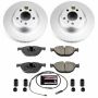 PowerStop CRK7162 Genuine Geomet Coated Rotor and Carbon-Fiber Ceramic Brake Pad Kit
