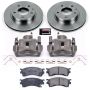 PowerStop KCOE782 OE Stock Replacement Low-Dust Ceramic Brake Pad, Rotor and Caliper Kit