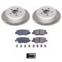 PowerStop SC3046 Semi-Coated Rotor and Low-Dust Ceramic Brake Pad Kit