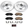 PowerStop K1678 Z23 Daily Driver Carbon-Fiber Ceramic Brake Pad and Drilled & Slotted Rotor Kit