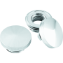 Bikers Choice 482474 82-Up Chrome Pointed Gas Cap Set With Paint Savers