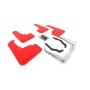 Rally Armor 18-21 Subaru XV Crosstrek Lift/AT UR Red Mud Flap w/ Black Logo