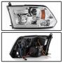 SPYDER 5086259 Projector Headlights - Version 2 - Switch Back Light Bar Turn Signal - Chrome