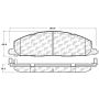Stoptech 319.14000 09-18 Dodge Ram Truck & SUV Semi-Metallic Rear Brake Pads