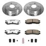 PowerStop K1558-26 Z26 Street Performance Ceramic Brake Pad and Drilled & Slotted Rotor Kit