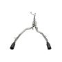 Corsa 21-22 Dodge Ram TRX Crew Cab Xtreme Catback Exhaust Dual Rear Black Tip