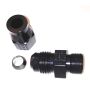 FRAGOLA FRG892010-BL 10AN Male to 5/8in Tube Adapter Fitting  Black
