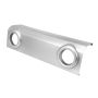 Omix Front Bumper Applique Silver 07-18 Jeep Wrangler