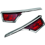 Kuryakyn 3240 L.E.D. Passenger Armrest Trim With Turn Signal 06-17 GL1800 Chrome
