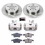 PowerStop KCOE5975 OE Stock Replacement Low-Dust Ceramic Brake Pad, Rotor and Caliper Kit