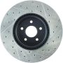 Stoptech 127.39038R Slotted & Drilled Sport Brake Rotor